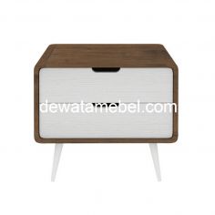 Side Table Size 50 - NC 0206 MW-WH / MATTWOOD-WHITE